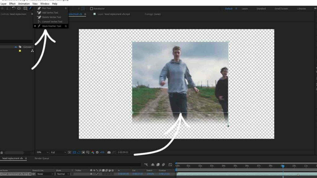 Mask Feather tool in after effects