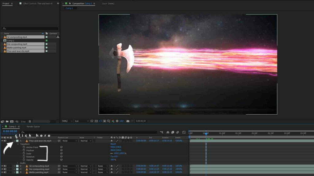 Transform Properties in Adobe After Effects