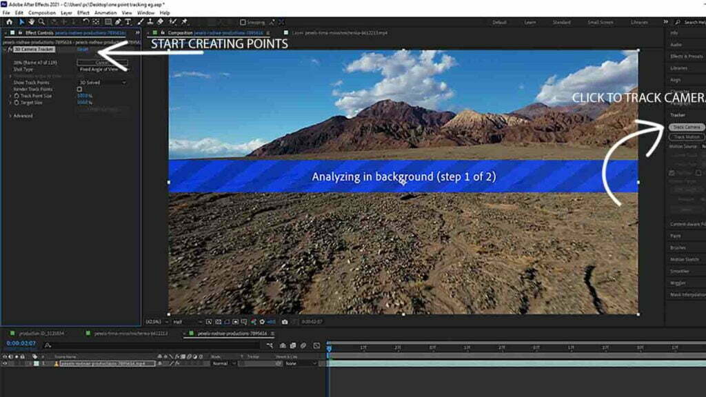 3d camera tracking in after effects