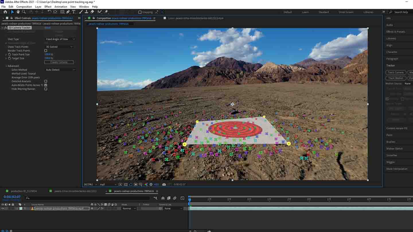 What is tracking in VFX and its type?