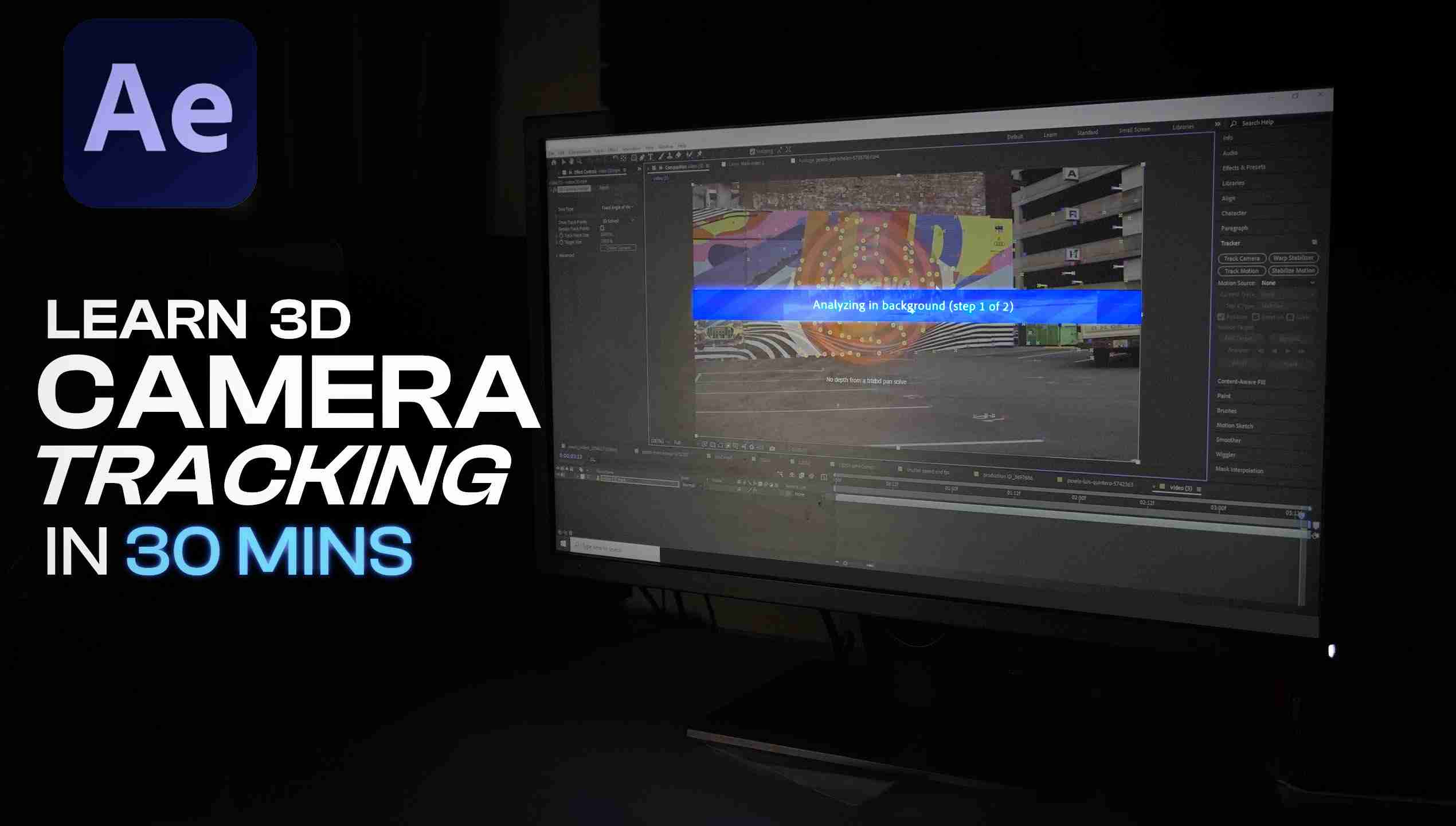 complete camere tracking tutorial in adobe after effects