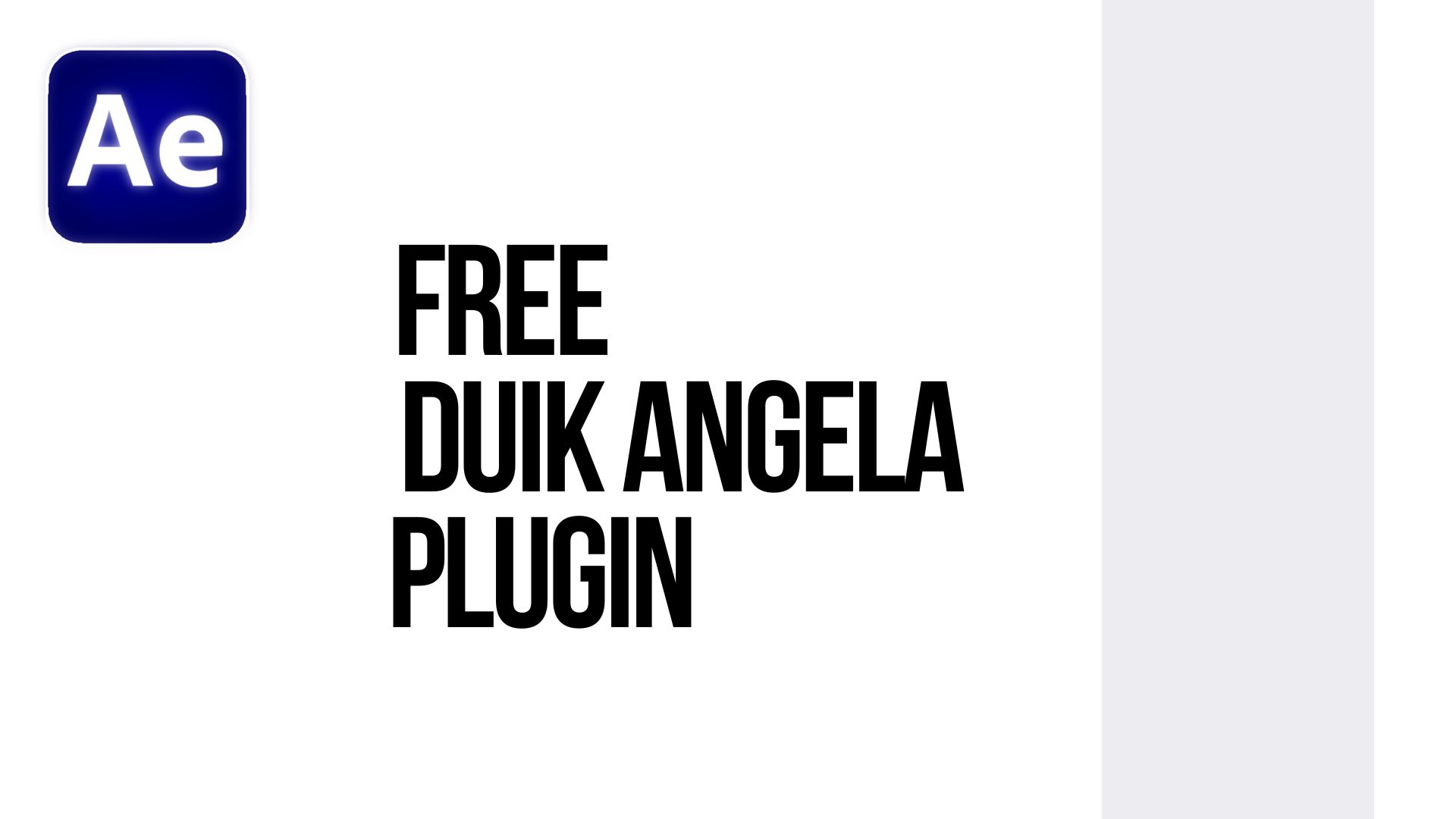 Duik Angela plugin for after effects