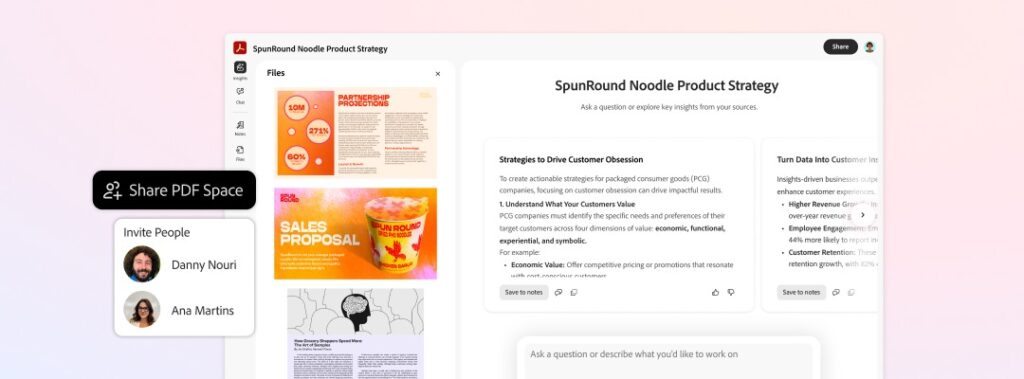 Adobe Acrobat Share PDF Spaces